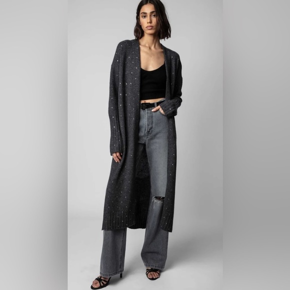 ZADIG & VOLTAIRE ROSANNY CASHMERE CARDIGAN Size S/XS - Picture 1 of 7